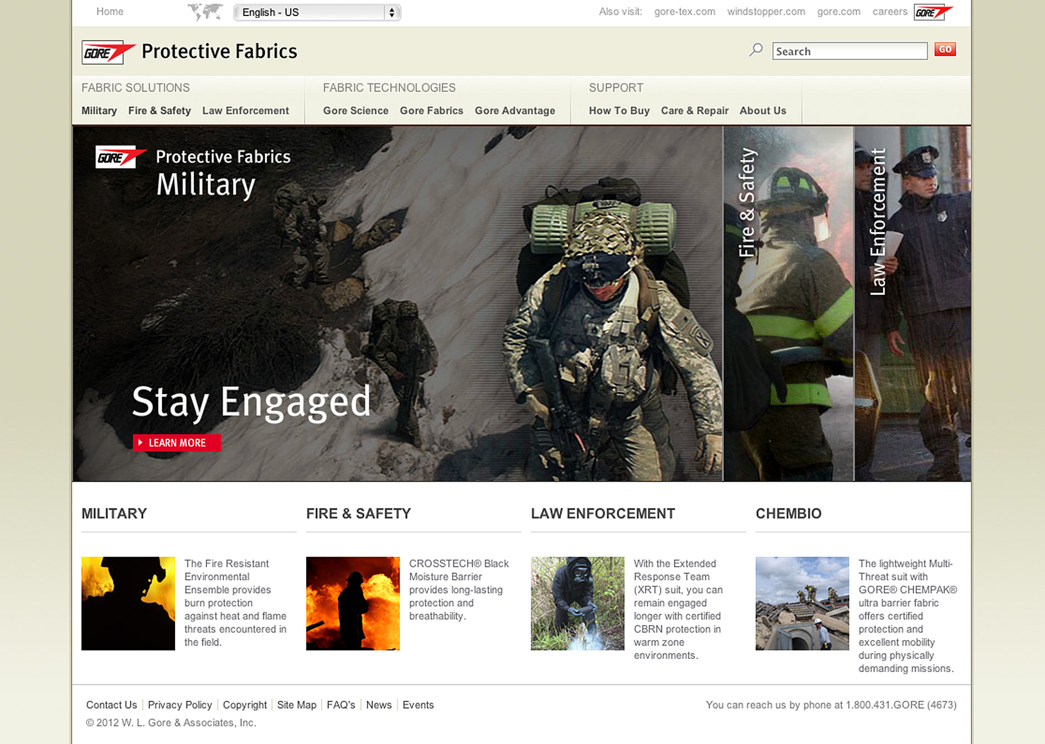 Gore launches new protective fabrics website